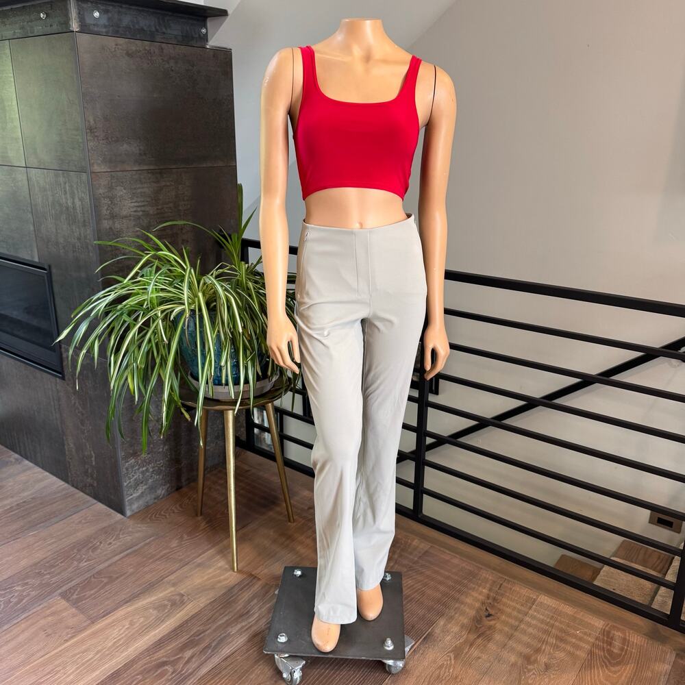 Lululemon Smooth Fit Pull-On High Rise Pant SZ 6 Riverstone Grey/Beige LW5EGSS